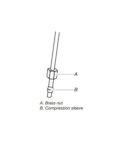 KIT de Instalcion Galapago con Manguera de 1/4